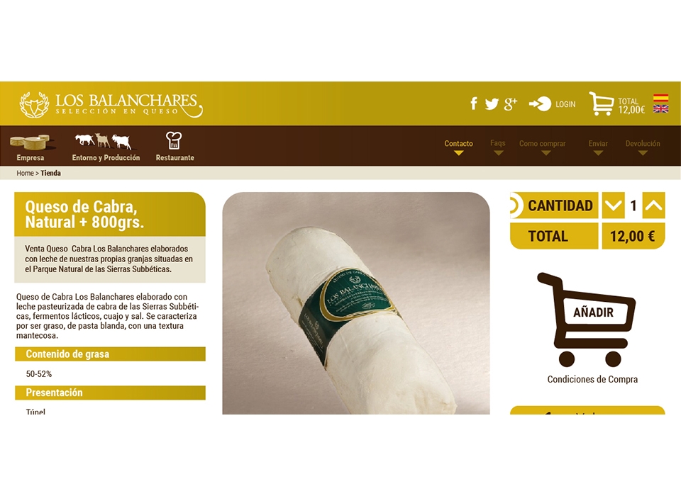 producto web los balanchares queso artesano