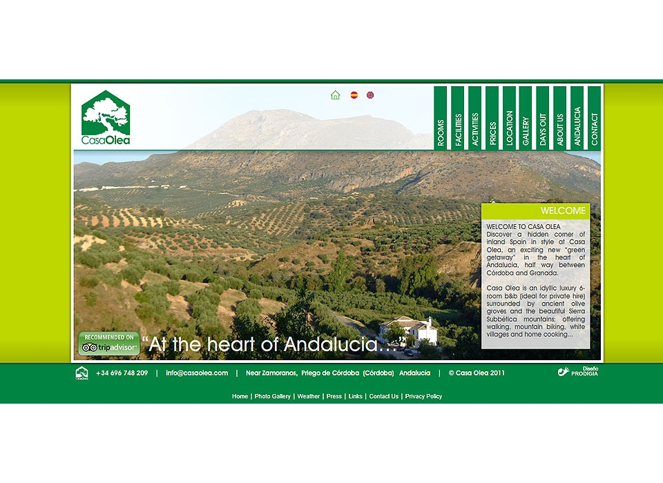 Web Casa Olea Turismo Rural