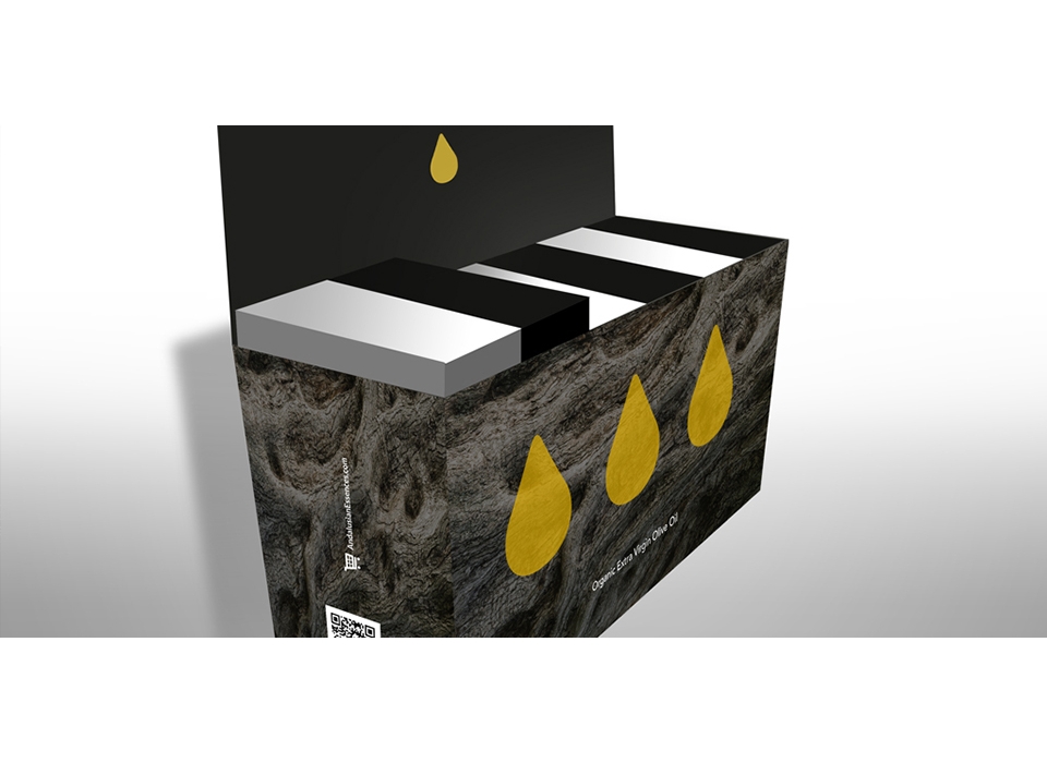 distribución armonium essences aceite caja packaging virgen extra