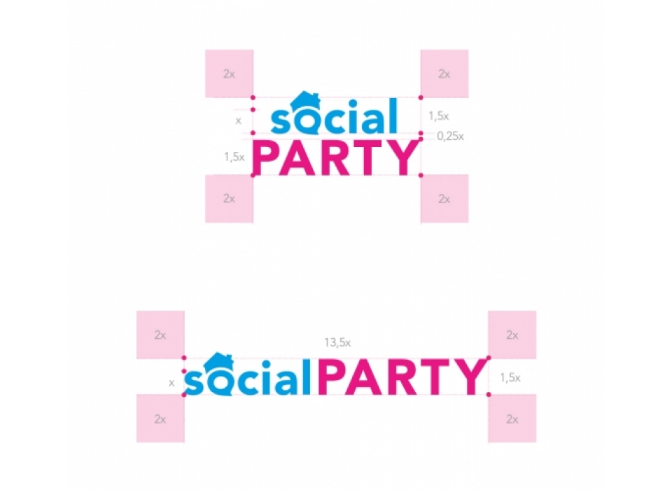 SocialParty logotipo construcción