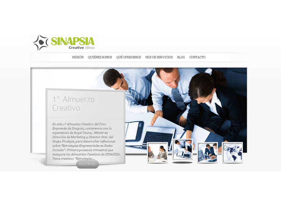 Página principal - Sitio web Sinapsia Capital