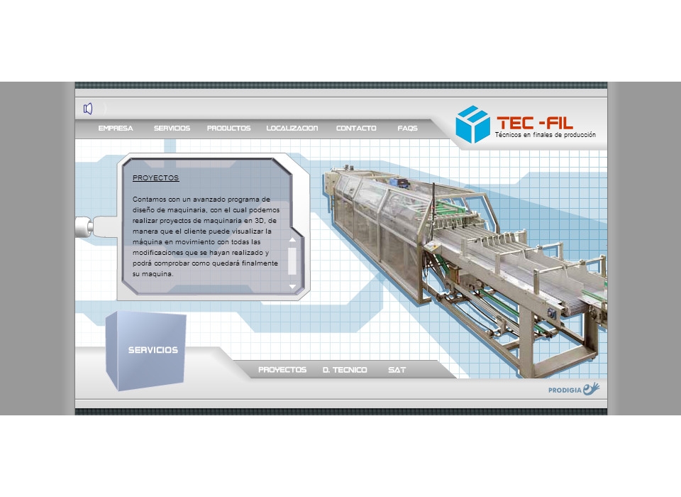 Web Tecfil - Tecnicos en Finales de la Produccion