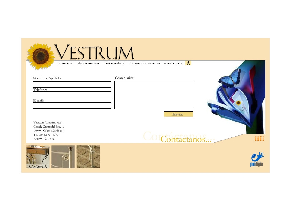 Contacto Vestrum Artesanía