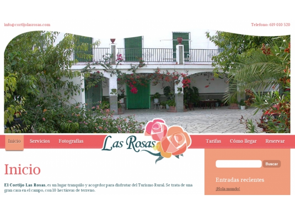 Web Cortijo Las Rosas
