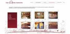 Sección "Restaurante" - Sitio Web Casa Andrés