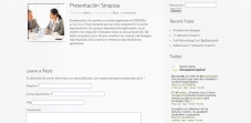 Sección "Blog" - Sitio web Sinapsia Capital