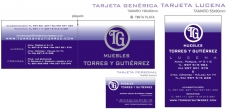 Tarjetas muebles Torres y Gutiérrez