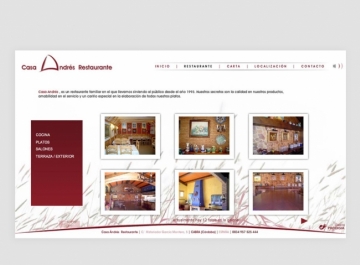 Diseño Web Casa Andrés